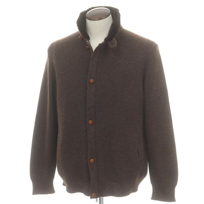 【中古】キートン Kiton カシミヤ カーディガン ダークブラウン【 表記なし（L位） 】【 状態ランクB 】【 メンズ 】