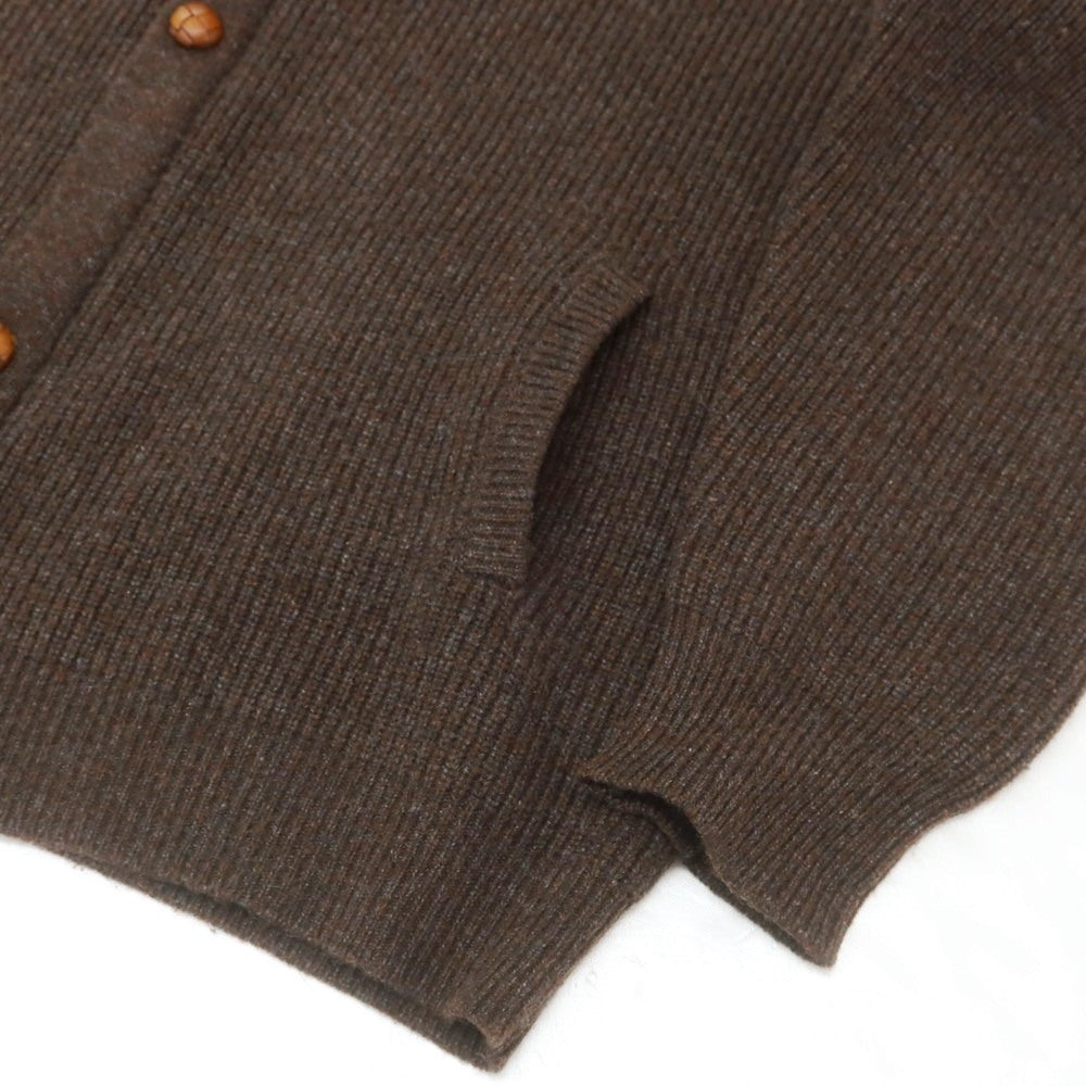 【中古】キートン Kiton カシミヤ カーディガン ダークブラウン【 表記なし（L位） 】【 状態ランクB 】【 メンズ 】