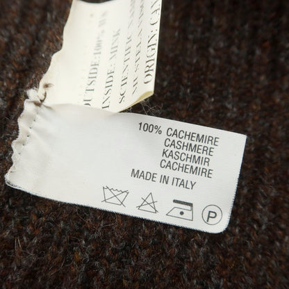 【中古】キートン Kiton カシミヤ カーディガン ダークブラウン【 表記なし（L位） 】【 状態ランクB 】【 メンズ 】