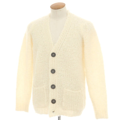 【中古】ロベルトコリーナ ROBERTO COLLINA × ロンハーマン ウールアルパカナイロン カーディガン アイボリー【 48 】【 状態ランクB 】【 メンズ 】