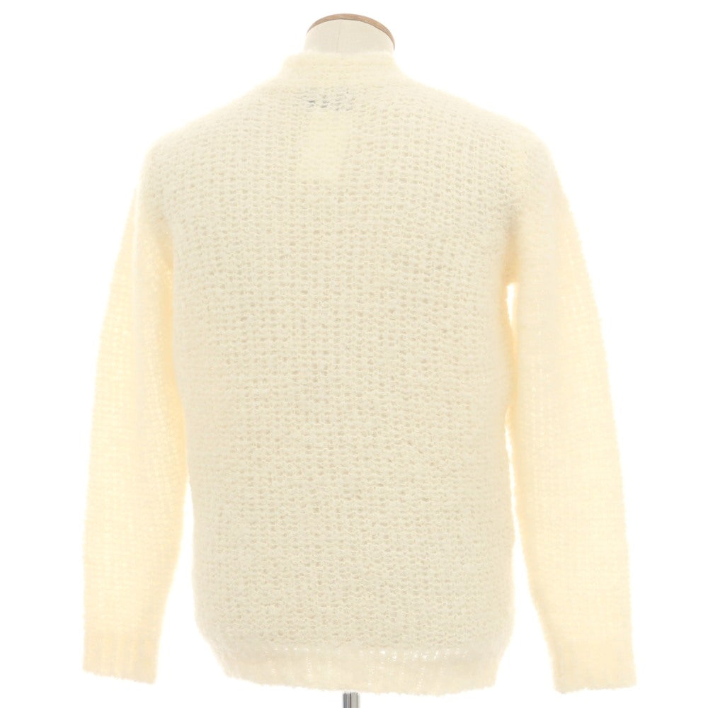 【中古】ロベルトコリーナ ROBERTO COLLINA × ロンハーマン ウールアルパカナイロン カーディガン アイボリー【 48 】【 状態ランクB 】【 メンズ 】