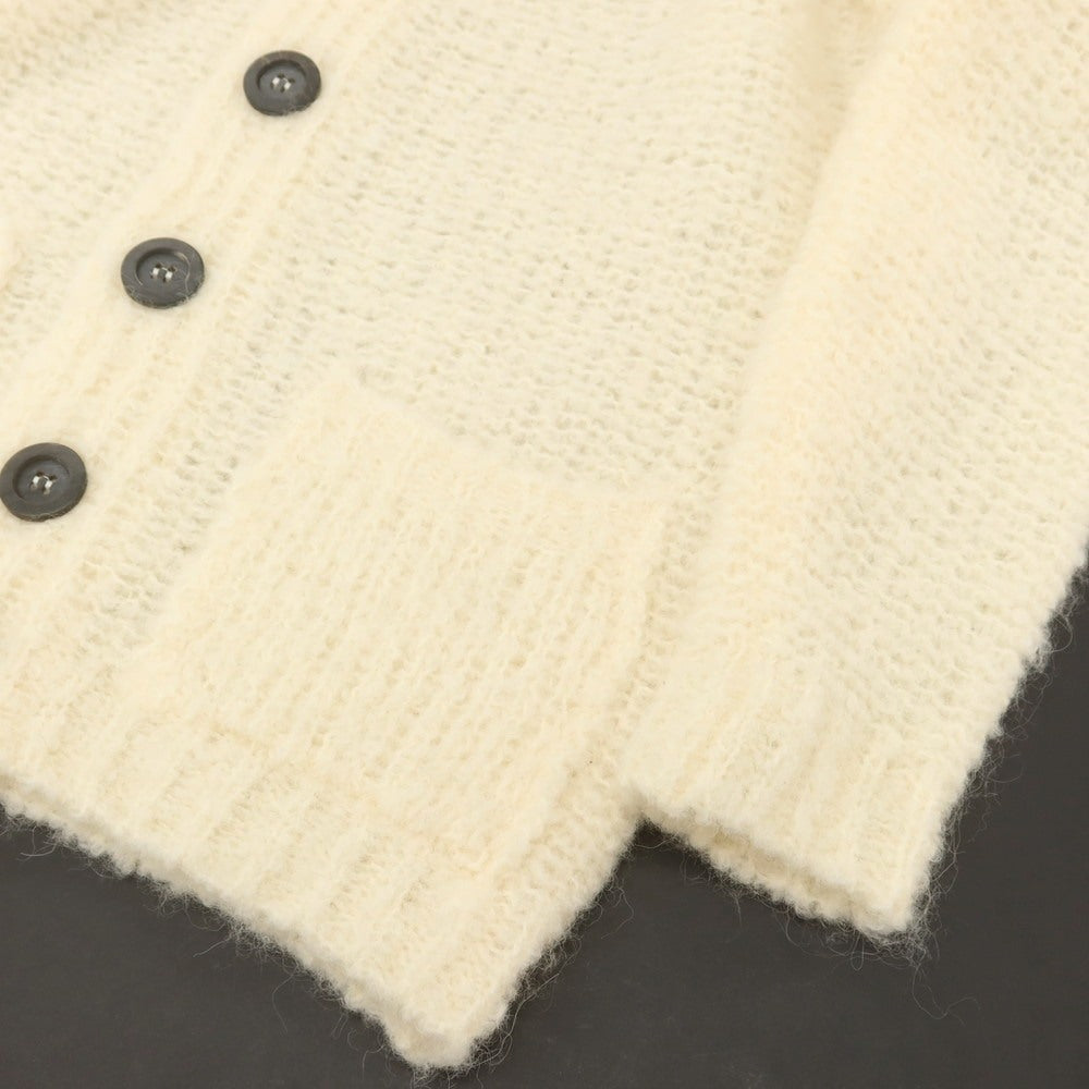 【中古】ロベルトコリーナ ROBERTO COLLINA × ロンハーマン ウールアルパカナイロン カーディガン アイボリー【 48 】【 状態ランクB 】【 メンズ 】