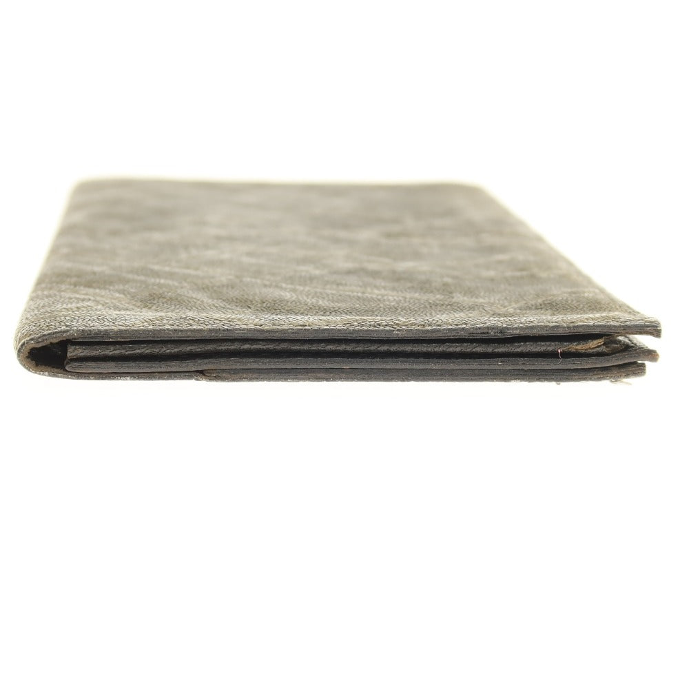 【中古】ヴァレクストラ バレクストラ Valextra エレファントレザー 長財布 グリーン系【 状態ランクC 】【 メンズ 】