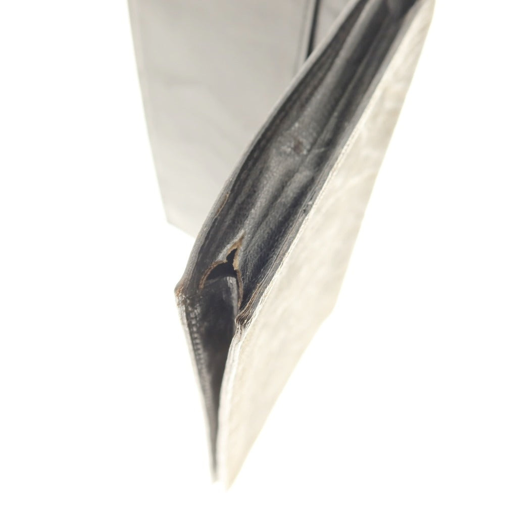 【中古】ヴァレクストラ バレクストラ Valextra エレファントレザー 長財布 グリーン系【 状態ランクC 】【 メンズ 】