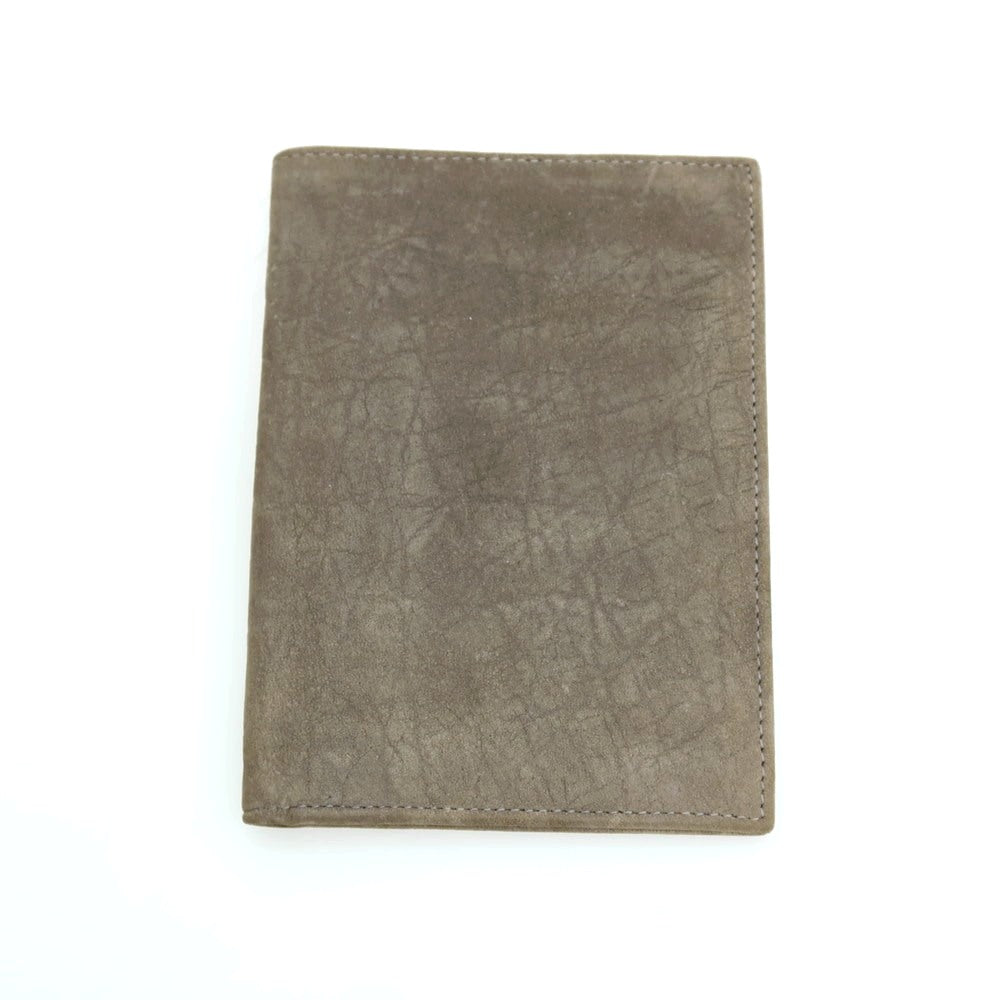 【中古】ベルヴェデーレ BELVEDERE FIRENZE エレファント レザー 二つ折り財布 グレイッシュカーキ【 状態ランクB 】【 メンズ 】