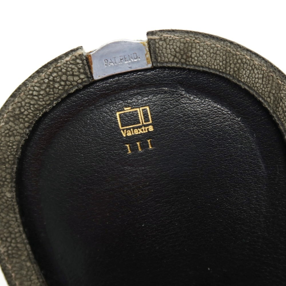 【中古】ヴァレクストラ バレクストラ Valextra エレファント レザー コインケース グリーン系【 状態ランクD 】【 メンズ 】