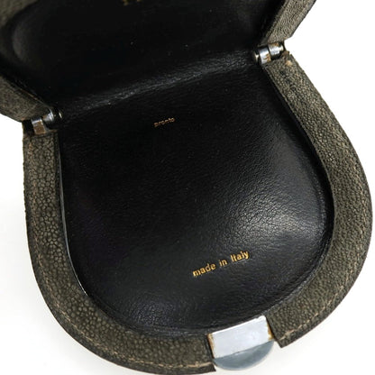 【中古】ヴァレクストラ バレクストラ Valextra エレファント レザー コインケース グリーン系【 状態ランクD 】【 メンズ 】