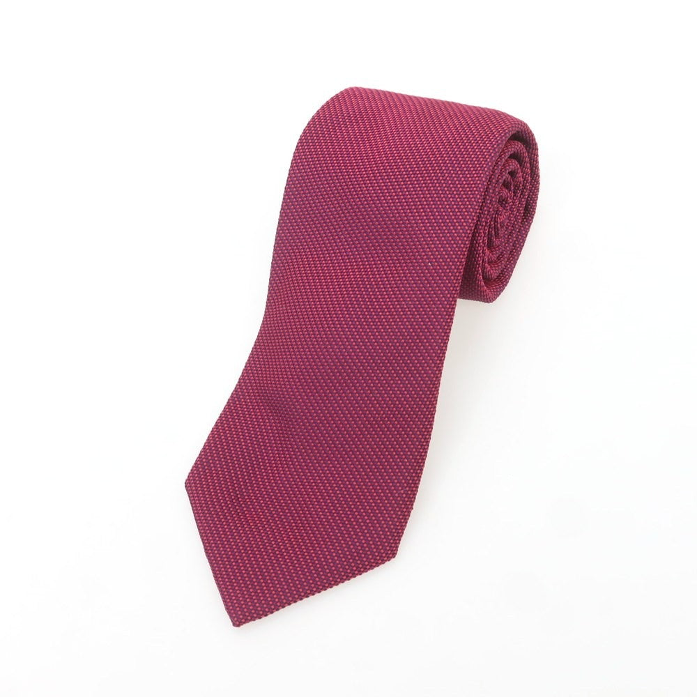 【中古】ドレイクス DRAKES シルク 無地ネクタイ パープル【 状態ランクB 】【 メンズ 】