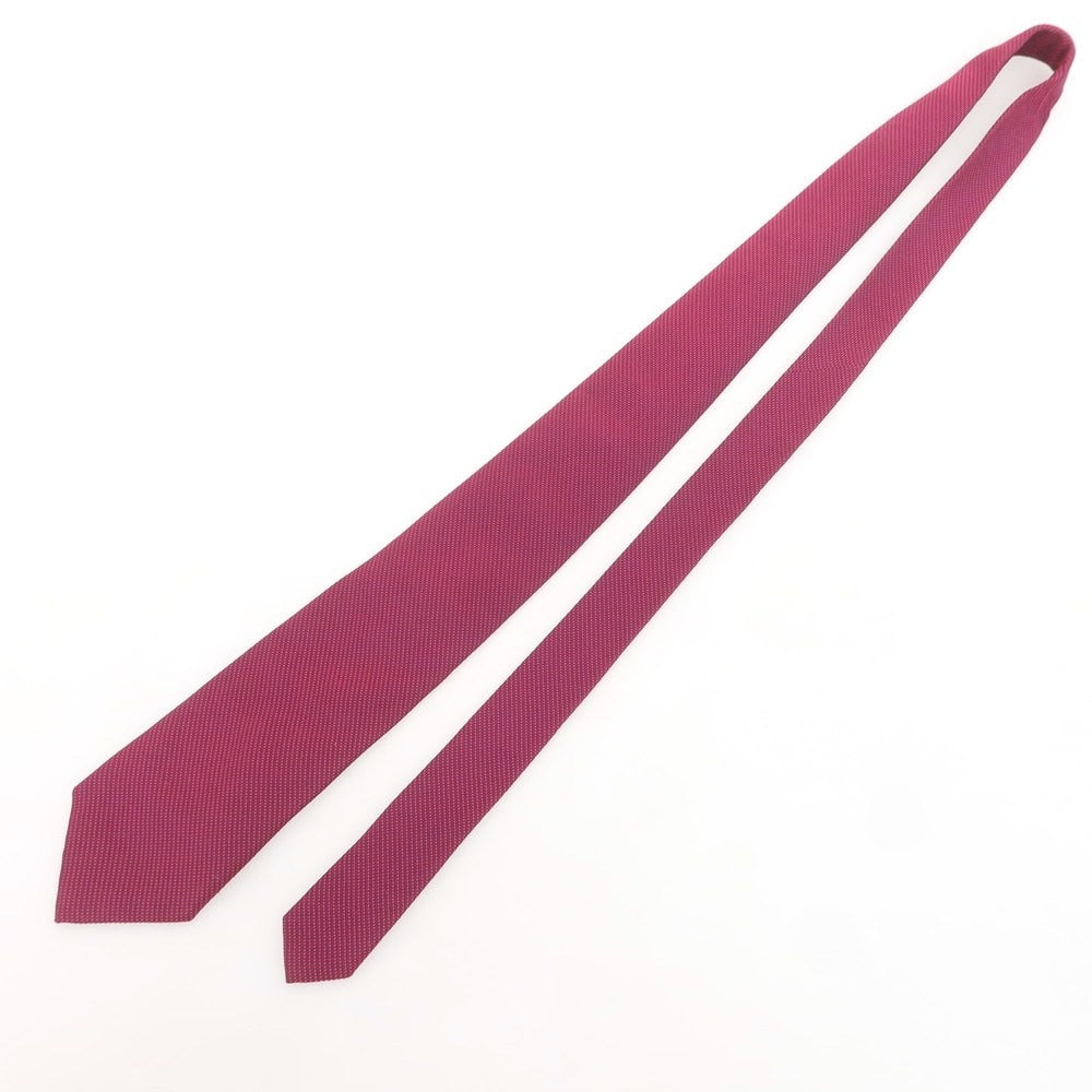 【中古】ドレイクス DRAKES シルク 無地ネクタイ パープル【 状態ランクB 】【 メンズ 】