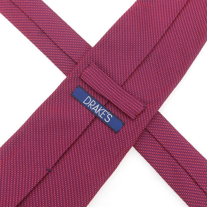 【中古】ドレイクス DRAKES シルク 無地ネクタイ パープル【 状態ランクB 】【 メンズ 】