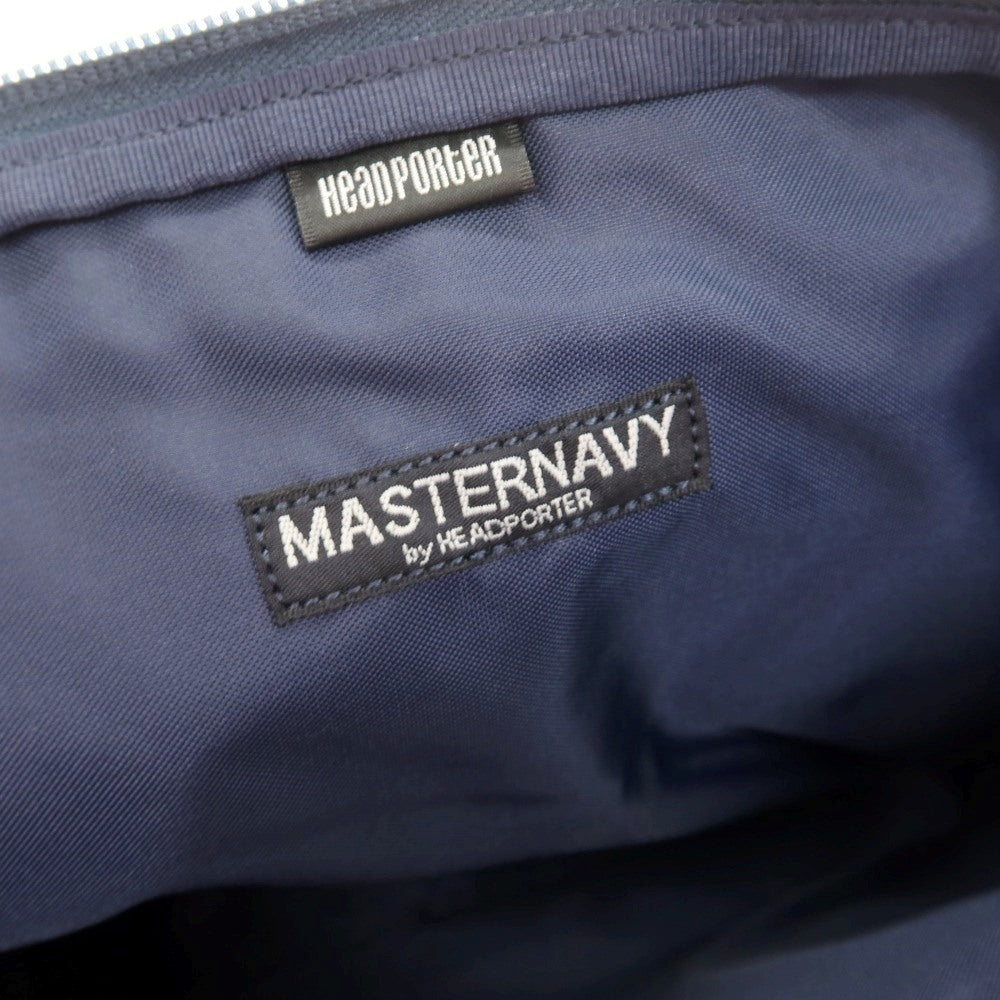 【中古】ヘッドポーター HEAD PORTER MASTER NAVY ポリエステル クラッチバッグ ネイビー【 状態ランクC 】【 ユニセックス 】[CPD]