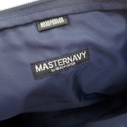 【中古】ヘッドポーター HEAD PORTER MASTER NAVY ポリエステル クラッチバッグ ネイビー【 状態ランクC 】【 ユニセックス 】