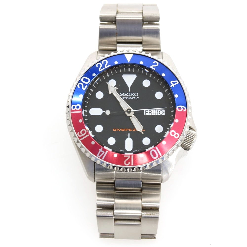【中古】セイコー SEIKO 7S26-0020 自動巻き 腕時計 シルバーxブラック【 状態ランクB 】【 メンズ 】