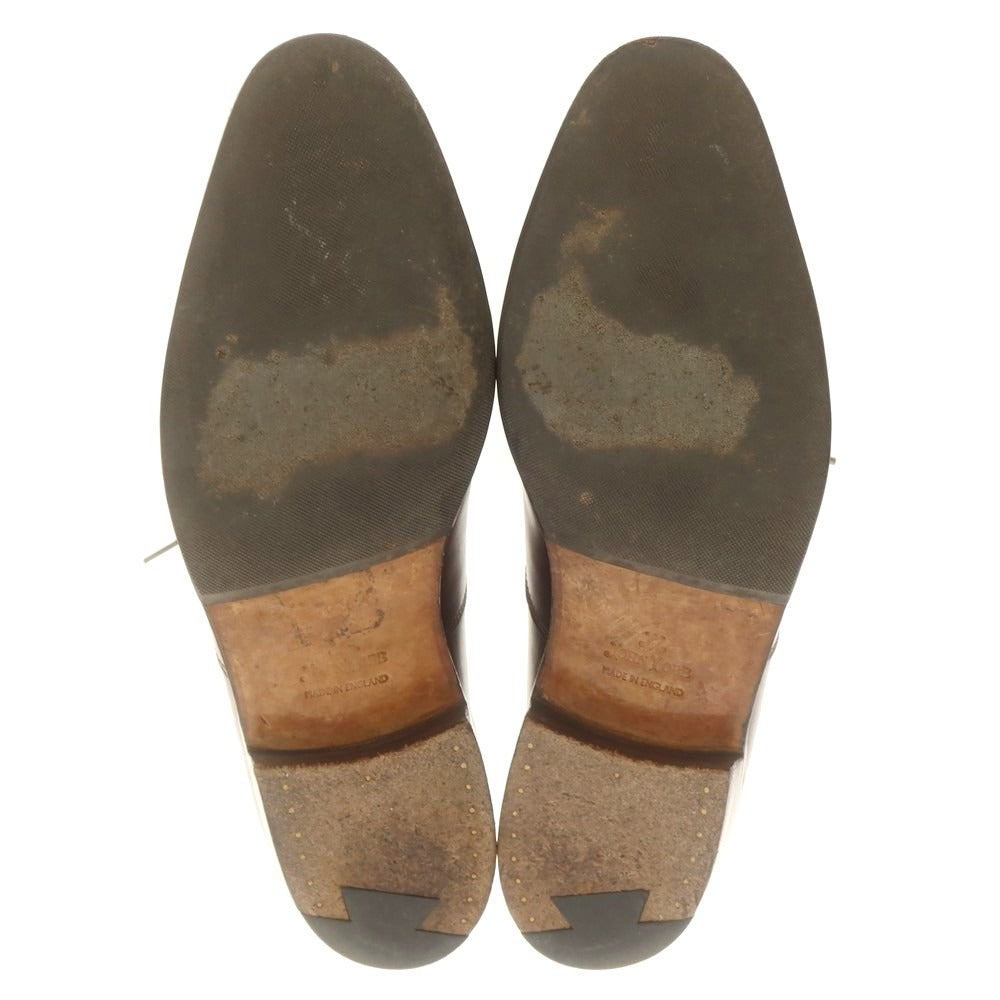 【中古】ジョンロブ John Lobb CITY2 ストレートチップ ドレスシューズ ブラウン【 サイズ7D 】【 状態ランクB 】【 メンズ 】 [APD]