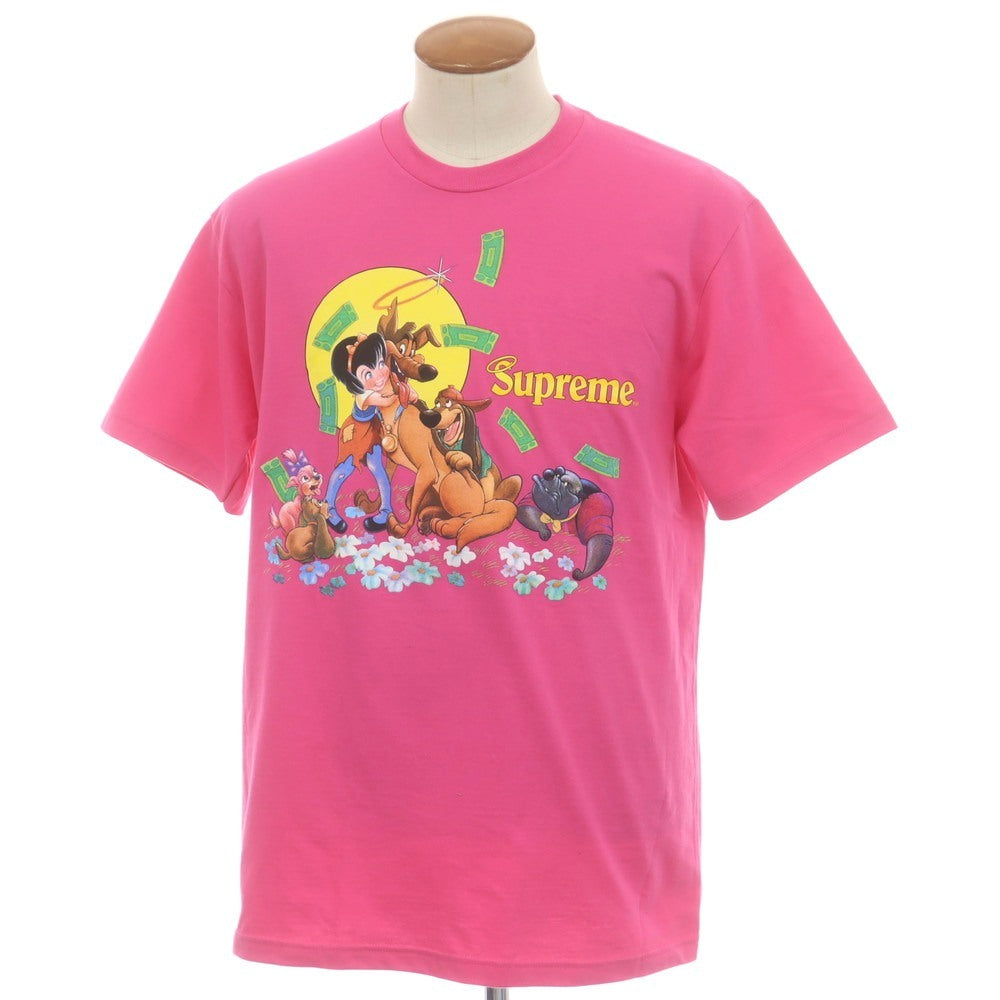 【中古】シュプリーム Supreme 2025年秋冬 All Dogs Go To Heaven Tee 半袖Ｔシャツ ピンク【 M 】【 状態ランクA 】【 メンズ 】