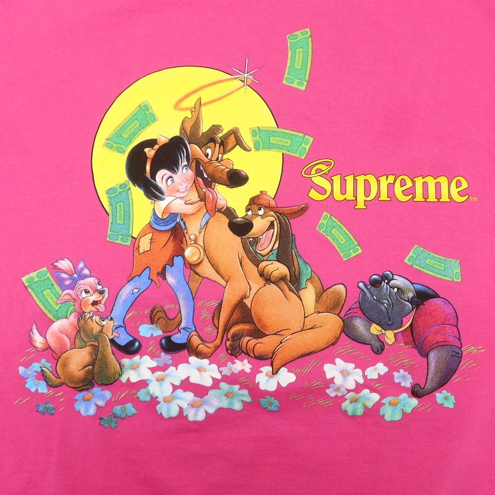 【中古】シュプリーム Supreme 2025年秋冬 All Dogs Go To Heaven Tee 半袖Ｔシャツ ピンク【 M 】【 状態ランクA 】【 メンズ 】