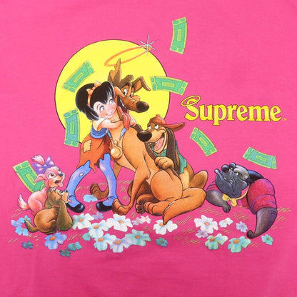 【中古】シュプリーム Supreme 2025年秋冬 All Dogs Go To Heaven Tee 半袖Ｔシャツ ピンク【 M 】【 状態ランクA 】【 メンズ 】
