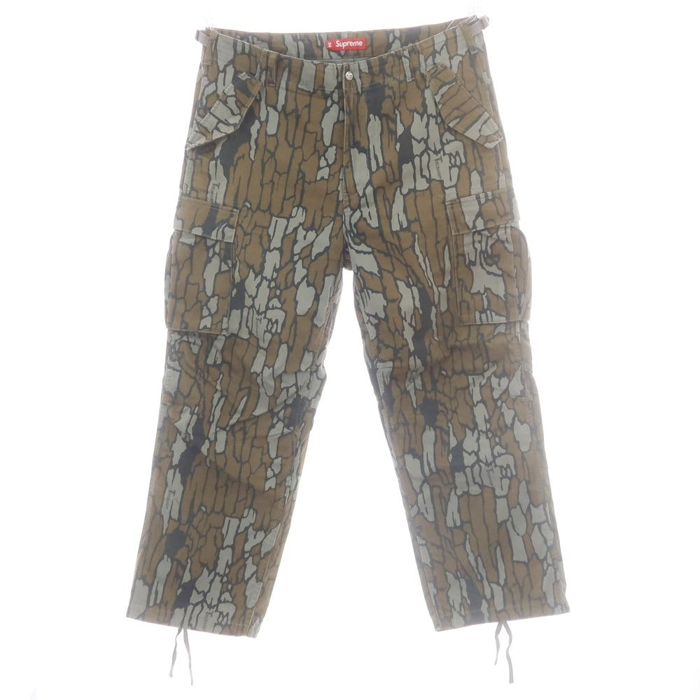 【中古】シュプリーム Supreme 2025年春夏 Cargo Pant コットン カーゴパンツ ブラウンxオリーブ【 34 】【 状態ランクB 】【 メンズ 】