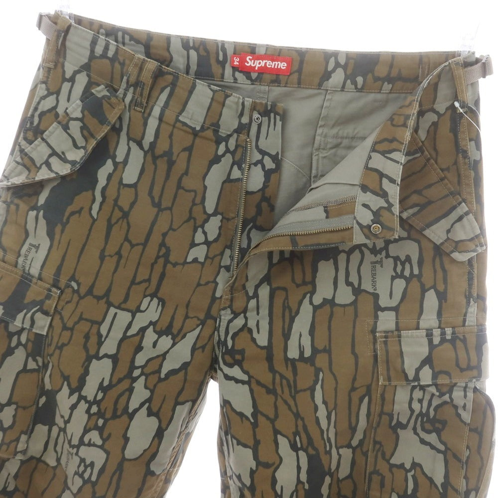 【中古】シュプリーム Supreme 2025年春夏 Cargo Pant コットン カーゴパンツ ブラウンxオリーブ【 34 】【 状態ランクB 】【 メンズ 】