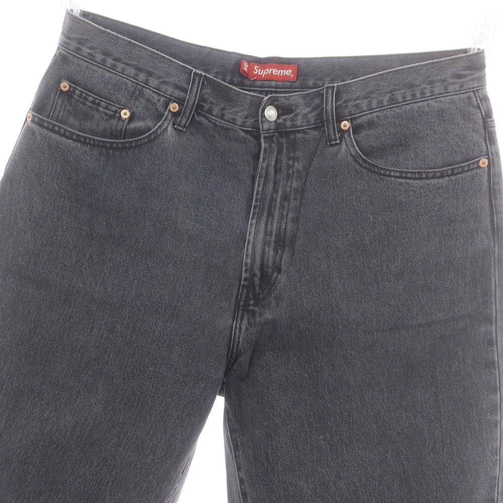 【中古】シュプリーム Supreme 2023年春夏 Baggy Jean ジーンズ デニムパンツ ブラック【 34 】【 状態ランクC 】【 メンズ 】