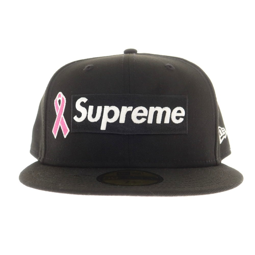 【中古】シュプリーム Supreme 2025年秋冬 Breast Cancer Awareness Box Logo New Era キャップ ブラック【 7 1/2 】【 状態ランクA 】【 メンズ 】