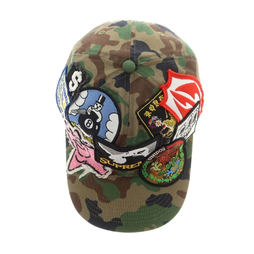 【中古】シュプリーム Supreme 2025年春夏 Patches 6-Panel BBキャップ グリーンxカーキ【 ONE SIZE（58cm） 】【 状態ランクB 】【 メンズ 】