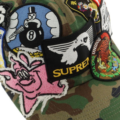 【中古】シュプリーム Supreme 2025年春夏 Patches 6-Panel BBキャップ グリーンxカーキ【 ONE SIZE（58cm） 】【 状態ランクB 】【 メンズ 】