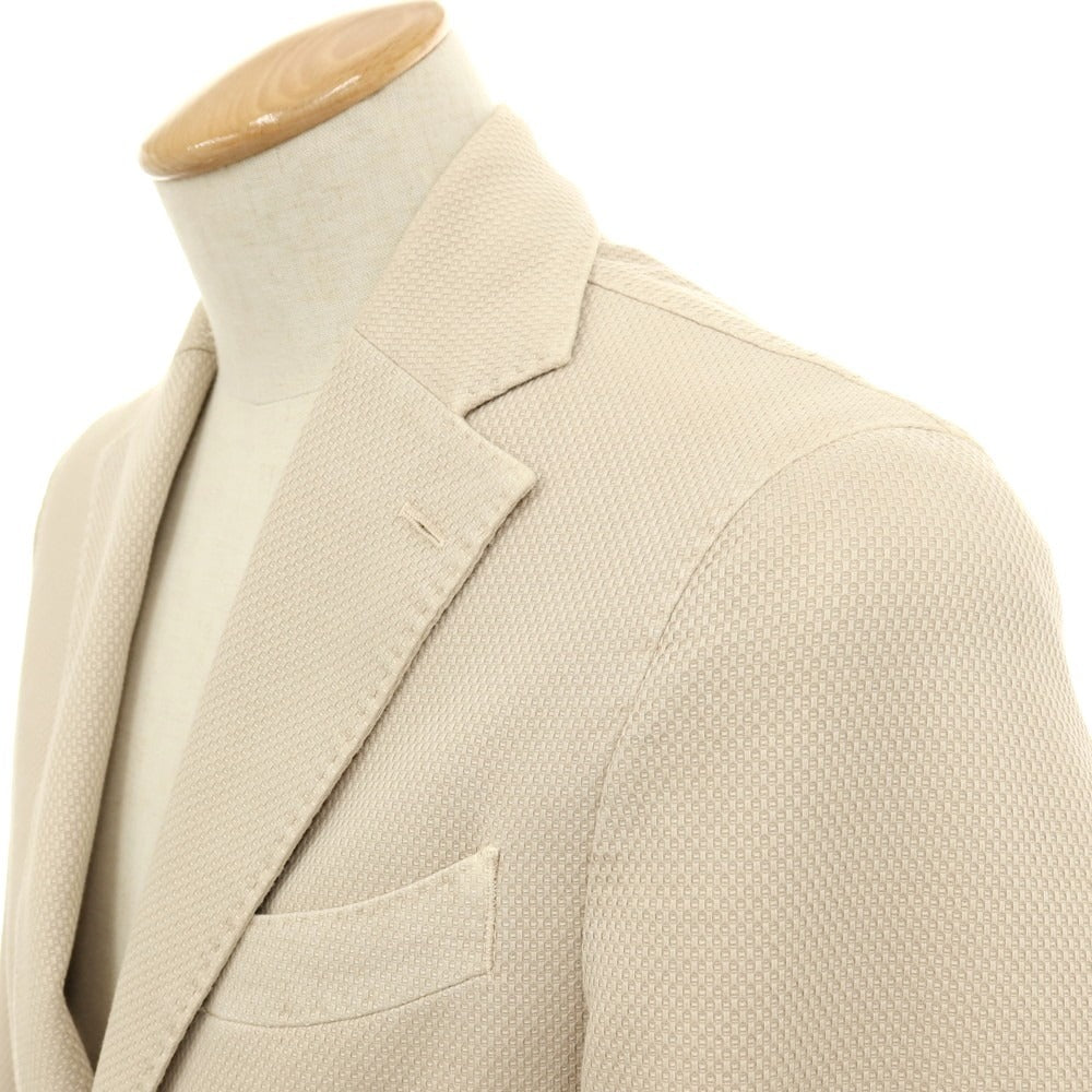 【中古】エルビーエム1911 L.B.M.1911 ストレッチ コットン 2B カジュアルジャケット ライトベージュ系【サイズ44】【 状態ランクC 】【 メンズ 】