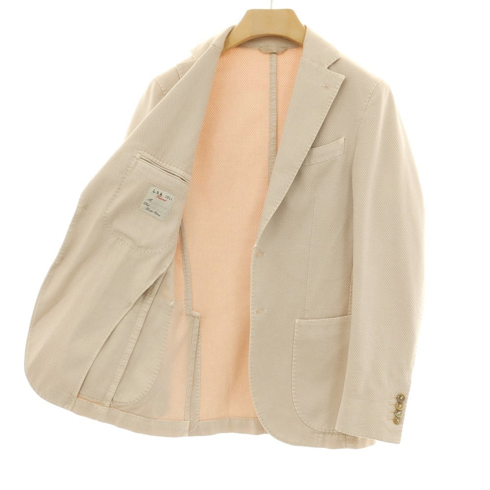 【中古】エルビーエム1911 L.B.M.1911 ストレッチ コットン 2B カジュアルジャケット ライトベージュ系【サイズ44】【 状態ランクC 】【 メンズ 】