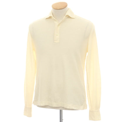 【中古】ギローバー GUY ROVER ウール 長袖 ポロニット ベージュ【 XS 】【 状態ランクB 】【 メンズ 】