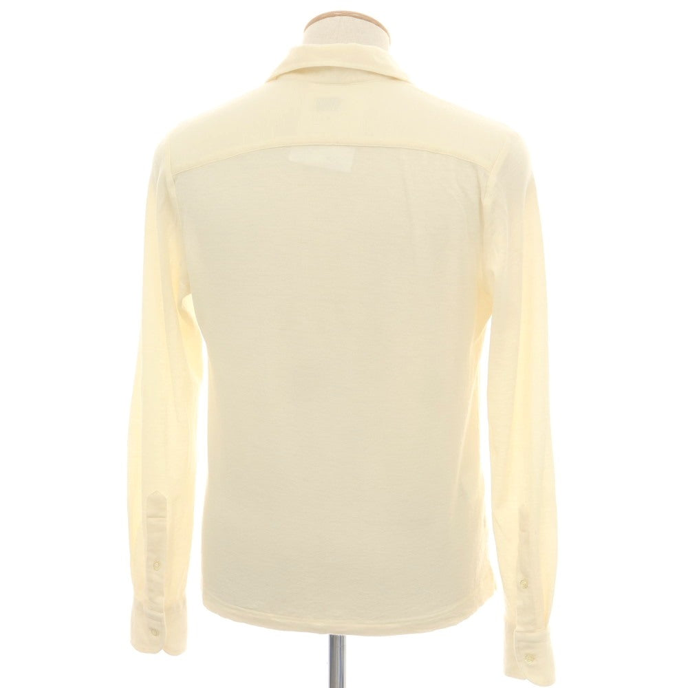 【中古】ギローバー GUY ROVER ウール 長袖 ポロニット ベージュ【 XS 】【 状態ランクB 】【 メンズ 】