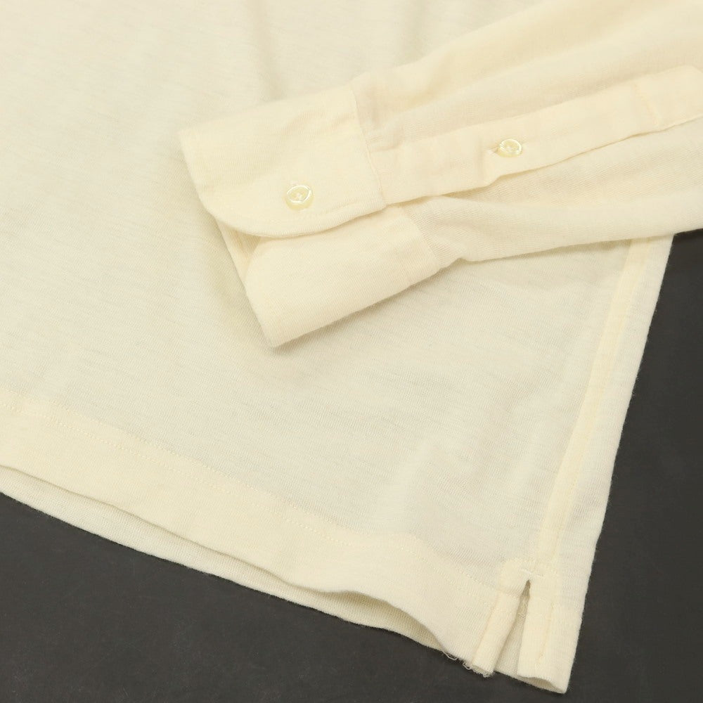 【中古】ギローバー GUY ROVER ウール 長袖 ポロニット ベージュ【 XS 】【 状態ランクB 】【 メンズ 】