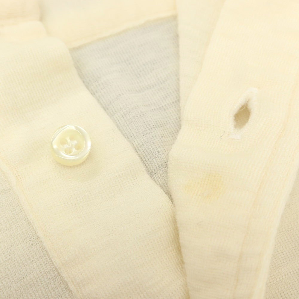 【中古】ギローバー GUY ROVER ウール 長袖 ポロニット ベージュ【 XS 】【 状態ランクB 】【 メンズ 】