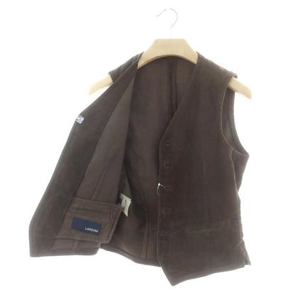 【中古】ラルディーニ LARDINI コーデュロイ カジュアル系ジレ ベスト ダークブラウン【 44 】【 状態ランクB 】【 メンズ 】