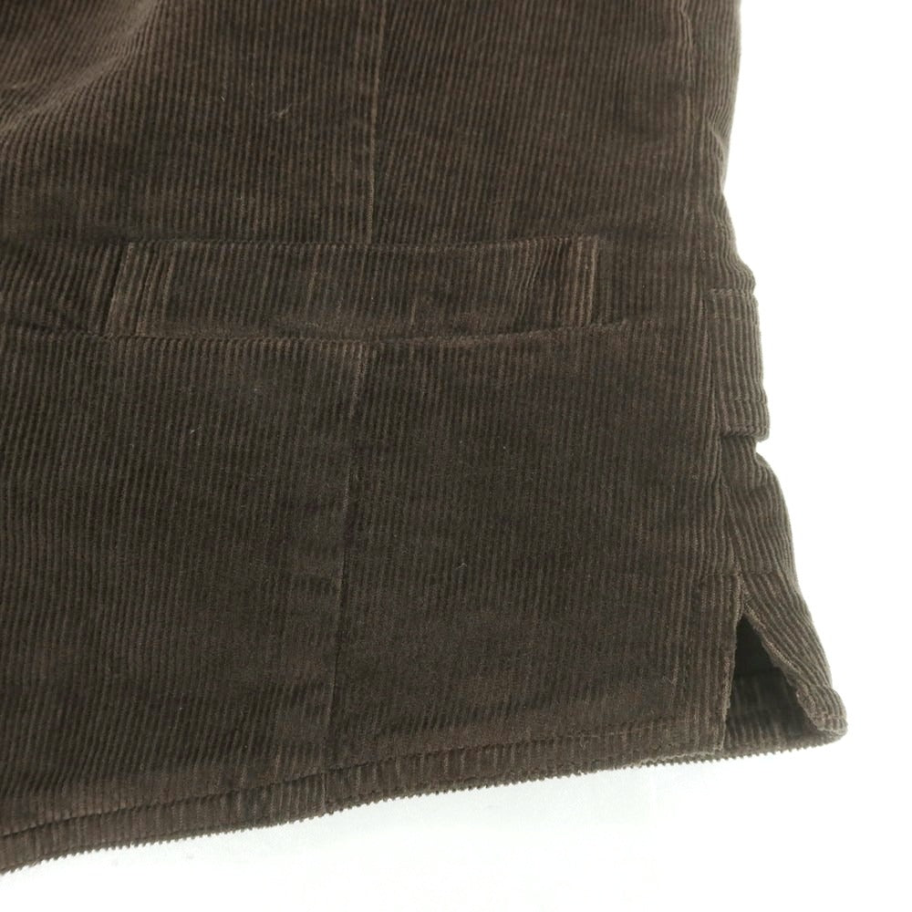 【中古】ラルディーニ LARDINI コーデュロイ カジュアル系ジレ ベスト ダークブラウン【サイズ44】【 状態ランクB 】【 メンズ 】[CPD]