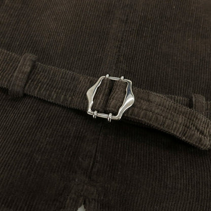 【中古】ラルディーニ LARDINI コーデュロイ カジュアル系ジレ ベスト ダークブラウン【 44 】【 状態ランクB 】【 メンズ 】
