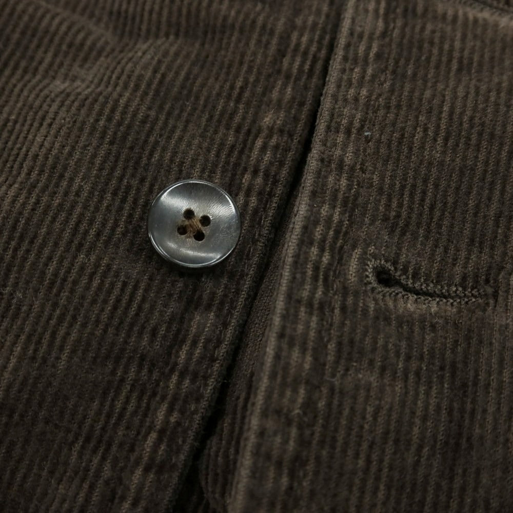 【中古】ラルディーニ LARDINI コーデュロイ カジュアル系ジレ ベスト ダークブラウン【サイズ44】【 状態ランクB 】【 メンズ 】[CPD]
