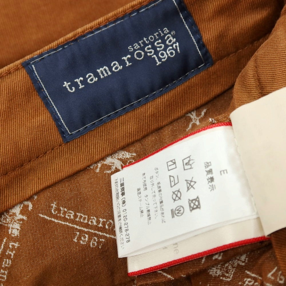 【中古】トラマロッサ Tramarossa ストレッチ コットン カジュアルスラックスパンツ ブラウン【サイズ28】【 状態ランクB 】【 メンズ 】