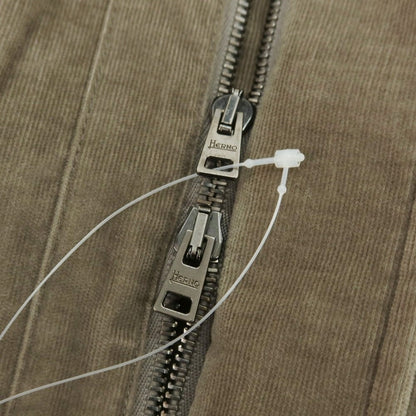 【中古】ヘルノ Herno ストレッチコーデュロイ M-65 中綿ブルゾン グレイッシュカーキ【 48 】【 状態ランクC 】【 メンズ 】