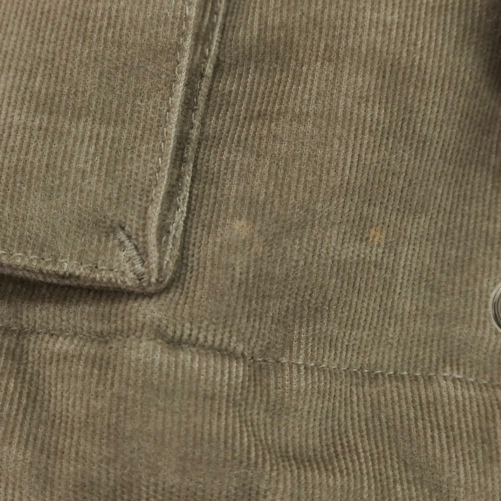 【中古】ヘルノ Herno ストレッチコーデュロイ M-65 中綿ブルゾン グレイッシュカーキ【 48 】【 状態ランクC 】【 メンズ 】