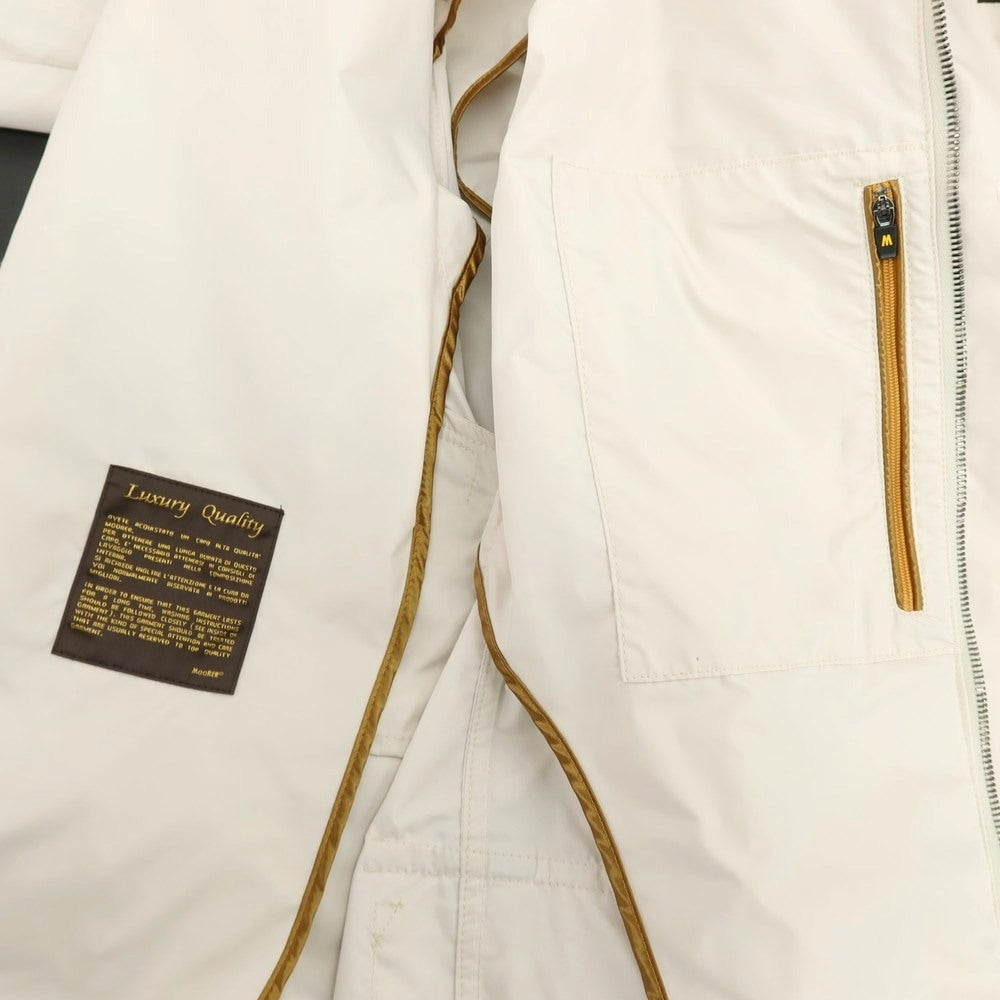 【中古】ムーレー MOORER PORTO-KM ポリエステル フィールドジャケット オフホワイト【 52 】【 状態ランクC 】【 メンズ 】