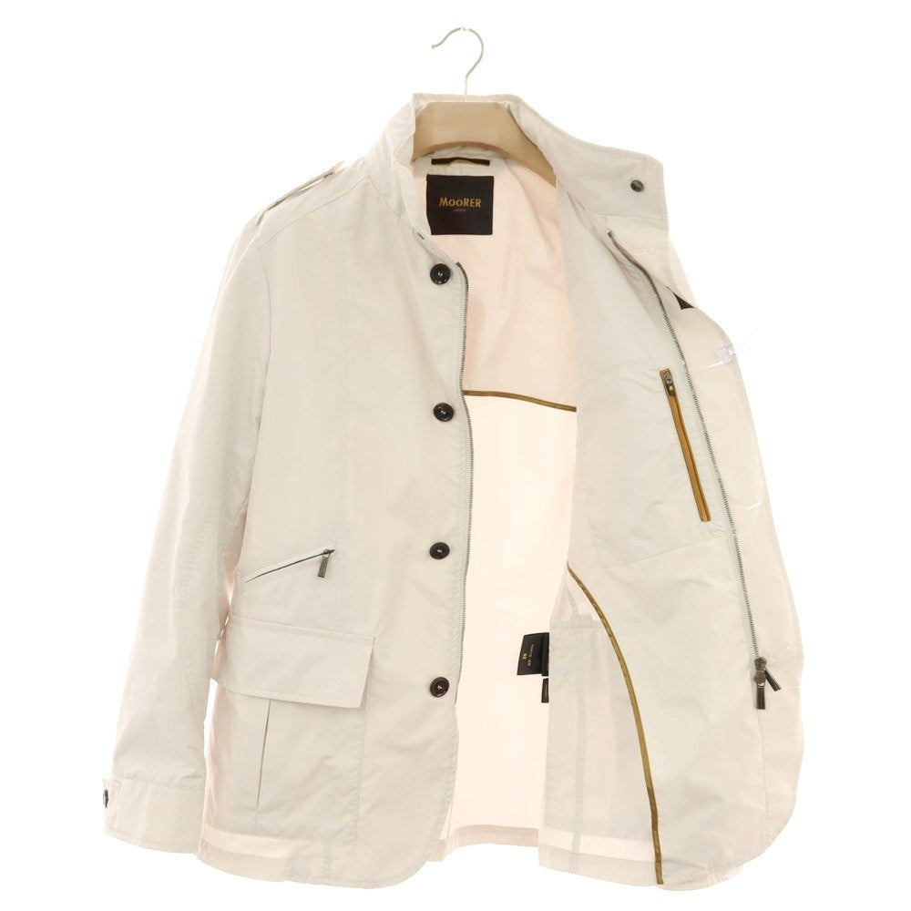 【中古】ムーレー MOORER PORTO-KM ポリエステル フィールドジャケット オフホワイト【 52 】【 状態ランクC 】【 メンズ 】