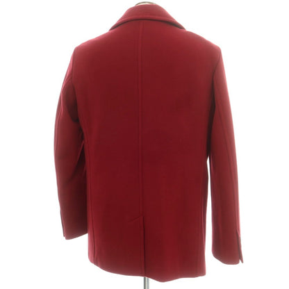 【中古】シュナイダー SCHNEIDERS ウールナイロン ピーコート レッド【 50 】【 状態ランクB 】【 メンズ 】