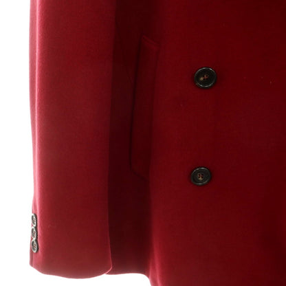 【中古】シュナイダー SCHNEIDERS ウールナイロン ピーコート レッド【 50 】【 状態ランクB 】【 メンズ 】