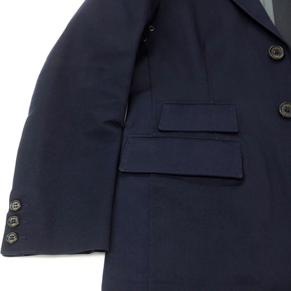 【中古】ハンコック HANCOCK ウール ゴム引き チェスターフィールドコート ネイビー【 38 】【 状態ランクD 】【 メンズ 】