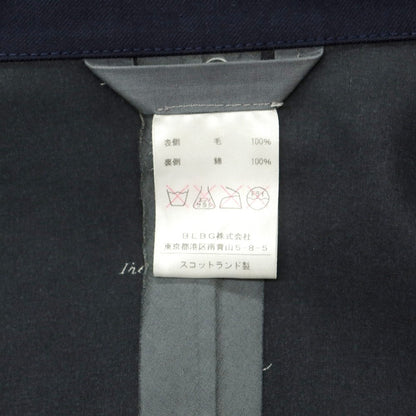 【中古】ハンコック HANCOCK ウール ゴム引き チェスターフィールドコート ネイビー【 38 】【 状態ランクD 】【 メンズ 】