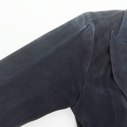 【中古】エンメティ EMMETI スエードレザー ダブルジャケット ネイビー【 46 】【 状態ランクC 】【 メンズ 】