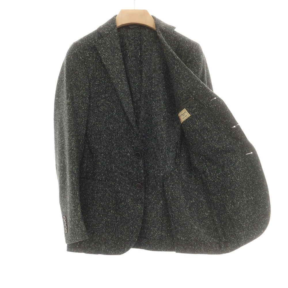 【中古】エリコフォルミコラ ERRICO FORMICOLA ウールシルク テーラードジャケット ダークグリーン【 44 】【 状態ランクB 】【 メンズ 】