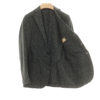 【中古】エリコフォルミコラ ERRICO FORMICOLA ウールシルク テーラードジャケット ダークグリーン【 44 】【 状態ランクB 】【 メンズ 】