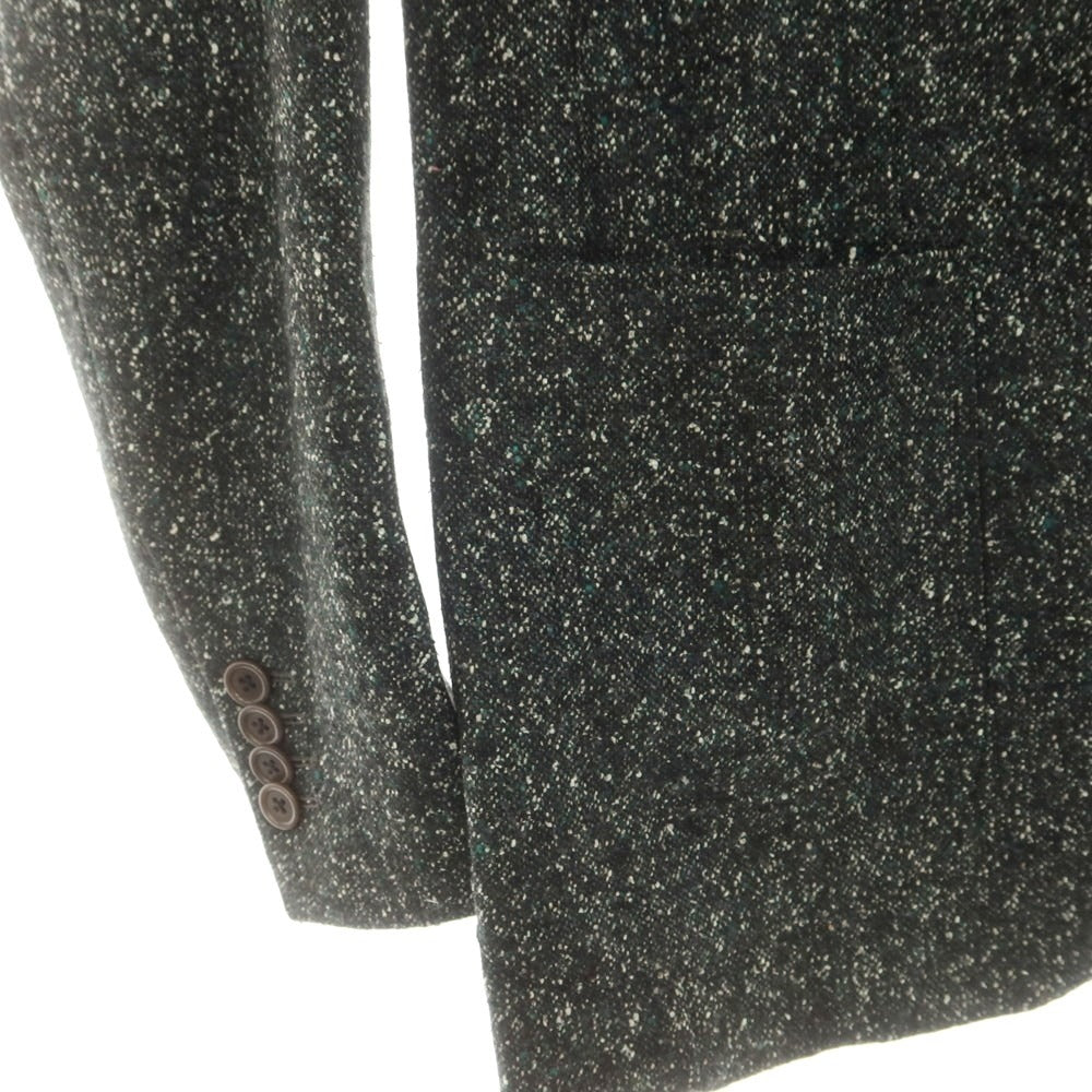 【中古】エリコフォルミコラ ERRICO FORMICOLA ウールシルク テーラードジャケット ダークグリーン【 44 】【 状態ランクB 】【 メンズ 】